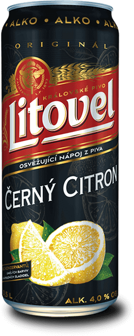 Litovel Černý Citron Nealko